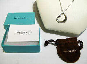 TIFFANY&Co. ティファニー / エルサ ペレッティ オープンハート ネックレス & ペンダント / SV925 / 27mm / USED 本物保証