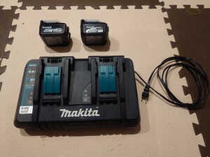 マキタ!急速充電器 AC100V専用 DC18RD!中古美品！お得な純正新同品バッテリー＆中古バッテリーの2個セット！ makita！7.2-18v!1円スタート!