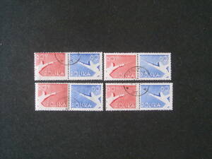 ポーランド切手　1957年　スポーツ　30枚　消印