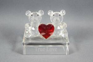 True Love　くま　熊　クマ　ハート　クリスタルガラス　フィギュリン　置物　オブジェ　インテリア　検索/ スワロフスキー SWAROVSKI