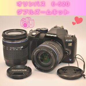 ショット数4246回　オリンパス　E-520 ダブルズームキット　超美品　 デジタル一眼レフ　OLYMPUS 