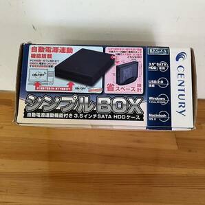 【未開封品/古い商品の為ジャンク扱い】CENTURY センチュリー CAA35U2 シンプルボックス 3.5インチ SATA HDD ケースの画像2