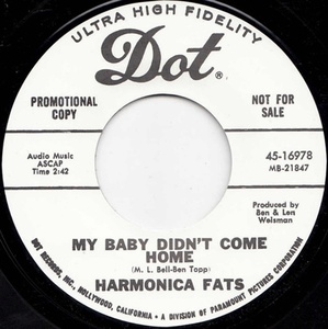 ★新品即決★50's-60'sリプロ再発盤 Harmonica Fats [Dot]