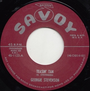 ★新品即決★50's-60'sリプロ再発盤 Georgie Stevenson [Savoy]