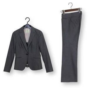 45 [Красота] Kumikyo Pants Suit S2 5 эквивалент SS XS Grey Stripe Маленький размер интервью TQE Kumikyoku осени / зима весна ★ Красота ★