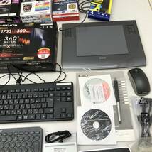 PC周辺機器まとめ ELECOM キーボード USB3.0 パソコン自動切替器 WACOM intuos BUFFALO DVD‐R Wi-Fiルーター_画像7