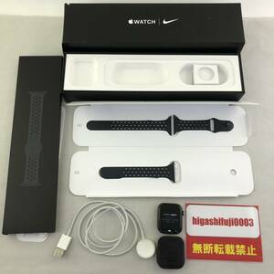 [1 иен ~]AppleWatch Apple часы Nike спорт частота / Serie5.5 Space серый aluminium антрацит AW5 Nike 44mm / экран трещина 