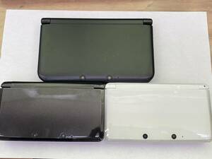 【1円～】Nintendo　3DS・3DSLL　3点セット　ブラック・ホワイト　ジャンク品　