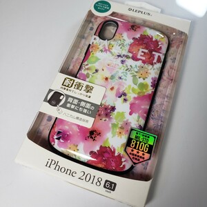 iPhone XR 対衝撃ハイブリッドケース フラワーピンク 0616