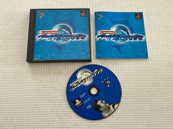 24-PS-202 プレイステーション 松方弘樹のワールドフィッシング 動作品 PS1 プレステ1