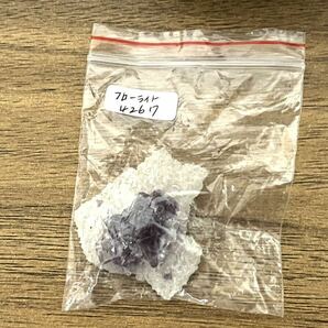 フローライト 12.6g 天然パープルエッジ キューブ 結晶 鉱物標本/中国 4267の画像8