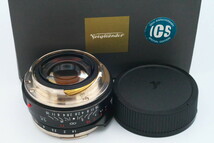 ★限定100本製造のみ★ ブラックペイント フォクトレンダー ノクトン Nokton Classic 35mm f1.4 VM I.C.S 30周年記念 BP M9-P M10-R等に_画像5