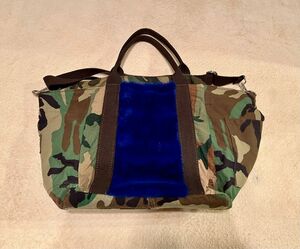 【ボルサインペレ】迷彩軍服　ボストンバッグ　BORSE IN PELLE