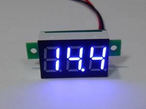  blue color 2 piece entering DC4V-DC30V digital voltmeter 