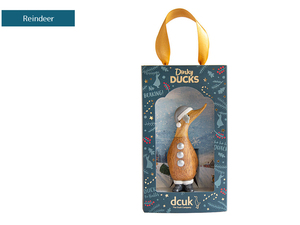 DCUK Alpine Dinky Duck reindeer 冬季限定仕様 ダック アヒル オブジェ 雑貨 置物 小物 竹 人形 インテリア クリスマス プレゼント ギフト