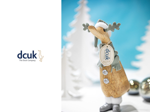 DCUK Alpine Ducklings Reindeer 冬季限定仕様 ダック アヒル オブジェ 雑貨 置物 小物 竹 人形 インテリア クリスマス プレゼント ギフト