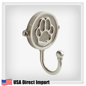 Paw Print 7/8 in. Single Prong Hook アメリカ直輸入 Satin Nickel ウォールフック 壁付け 収納 インテリア ハンガー 雑貨 小物 リビング