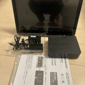 【訳あり】SHARP AQUOS 2T-C16AP 黒 ポータブルテレビ 録画機能500GB内蔵 防水 ワイヤレス お風呂TV の画像3