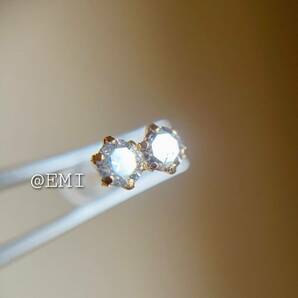 【スペシャルセール☆】 K18 18金イエローゴールド ダイヤモンド AAグレード 0.44ct ピアス 天然ダイヤモンド diamond 地金の画像4