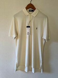 新品 POLO RALPH LAUREN ラルフローレン ポロシャツ WHITE Lサイズ RRL