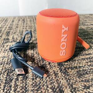 ◎★ 中古★SONY/ソニー ワイヤレスポータブルスピーカー Bluetoothスピーカー 防水 オレンジ【SRS-XB10】D9DUの画像1