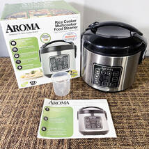 ◎★ 中古★圧力なべ Aroma Professional Digital Rice Cooker and Food Steamer ステンレススチール 圧力鍋【ARC-914SBD】DA21_画像1