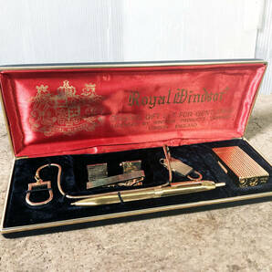 ◎★ 中古★Royal Windsor ロイヤルキャッスル Original gift set for Gentlemen / ローラー式 ガスライター【Royal Windsor 】D7TVの画像1