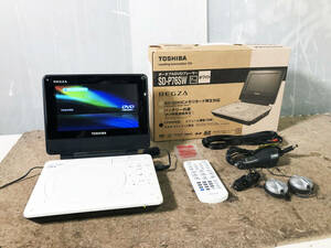 ★ジャンク扱い品 中古★東芝TOSHIBA 　REGZAポータブルDVDプレーヤーSD-P76Sw 【SD-P76SW】D7UD