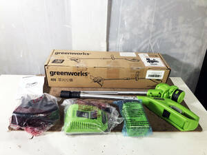 ◎★新品未使用★greenworks 40V 草刈り機 刈払機 ストリングトリマー 充電式【STF309】D8OX