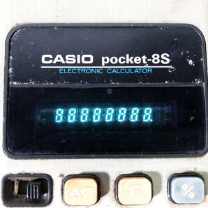 ◎★ 中古★CASIO/カシオ ELECTRONIC CALCULATOR  電卓 計算機 8桁表示【pocket-8S】DA00の画像4