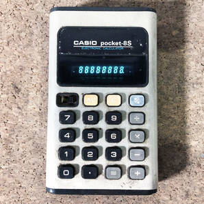 ◎★ 中古★CASIO/カシオ ELECTRONIC CALCULATOR  電卓 計算機 8桁表示【pocket-8S】DA00の画像3