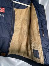 ◎★ 中古★POLO RALPH LAUREN ポロラルフローレン ダウンジャケット Lサイズ メンズ ビッグポニー 国旗 USA【ダウンジャケット】D7T7_画像6