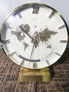 ◎★ 中古★KIENZLE キンツレ ドイツ製 置時計 世界地図【KIENZLE 置き時計】D8T8
