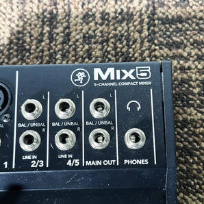 ◎★ 中古★MACKIE/マッキー MIX5 5-CHANNEL COMPACT MIXER  アナログミキサー 楽器機材 本体のみ【MACKIE/機材】DAGFの画像4