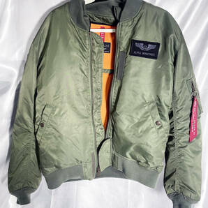 ◎★ 中古★ALPHA INDUSTRIES/アルファ 1959 ビンテージフライトジャケット MA-1 USA XLサイズ【ブランド/ジャケット】DAM5の画像2