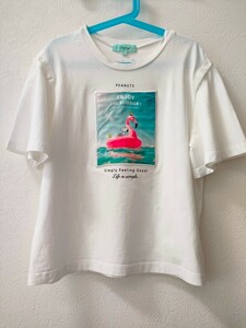 ★リンジィ(Lindsay)★Ｔシャツ(スヌーピー) Ｌ(160㎝）