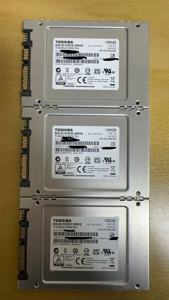 3個セット　TOSHIBA SSD 128GB THNSNJ128GCSU SATA 