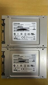 2個セット　TOSHIBA SSD 128GB THNSNC128GCSU SATA 