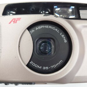 I854 カメラ まとめ MINOLTA RIVAZOOM70DATE ZOOM 35-70mm FUJI ZOOM CARDIA900DATE 38mm-85mm フィルムカメラ 中古 ジャンク品 訳ありの画像8