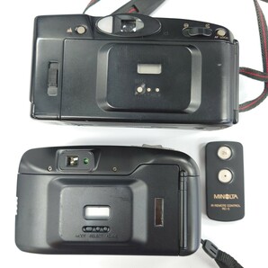 I854 カメラ まとめ MINOLTA RIVAZOOM70DATE ZOOM 35-70mm FUJI ZOOM CARDIA900DATE 38mm-85mm フィルムカメラ 中古 ジャンク品 訳ありの画像2