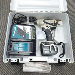 I887 電動工具 makita 充電式インパクトドライバ 14.4V TD130D 充電器DC-18RC マキタ インパクトドライバ 中古 ジャンク品 訳あり