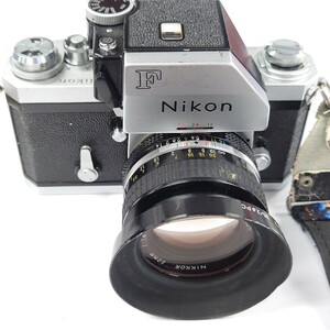 I902 フィルムカメラ Nikon F NIKKOR 50mm1:1.4 4576557 HN-1 24/2.8 28/2 35/2.8PC ニコン カメラ 中古 ジャンク品 訳あり