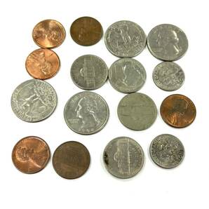 H2855 古銭 硬貨 海外 外国コイン オーストラリア アメリカ マレーシア フランス 1EURO QUARTER DOLLAR 20SEN ジャンク品 中古 訳ありの画像8