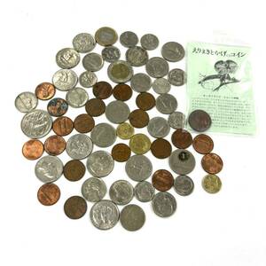 H2855 古銭 硬貨 海外 外国コイン オーストラリア アメリカ マレーシア フランス 1EURO QUARTER DOLLAR 20SEN ジャンク品 中古 訳あり