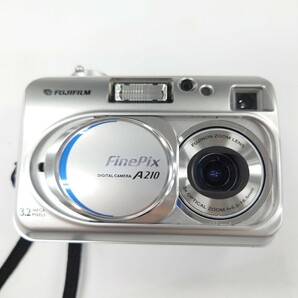 I909 カメラ まとめ FUJIFILM FinePix A210 3x OPTICAL ZOOM f=5.5-16.5mm RICOH TF-200D WIDE f=38mm TELE f=65mm 中古 ジャンク品 訳ありの画像2