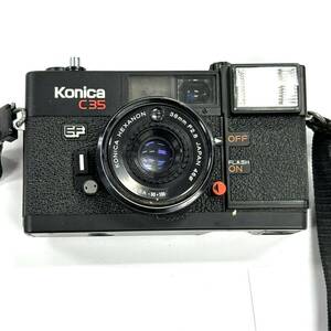 H2884 カメラ フィルムカメラ KONICA コニカ EF C35 HEXANON 38mm F2.8 46ф ジャンク品 中古 訳あり