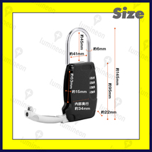 キーボックス ダイヤル式 南京錠 4桁 暗証番号 防犯 グッズ 鍵 盗難防止 キーケース 玄関 セキュリティ 収納 ダイヤル ロック 強力 g177 1_画像8