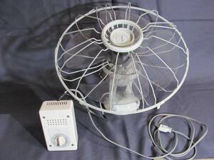  Heisei era retro large ceiling electric fan Toshiba F-684 <40cm> net diameter approximately 48cm feather is light gray color 
