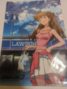 エヴァンゲリオンLAWSON　A4クリアファイル　ナイロン未開封　中古