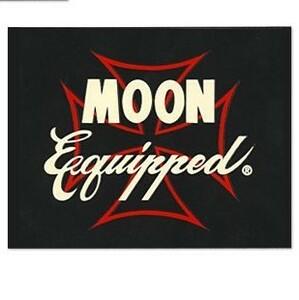 MOON Equipped Iron Cross ステッカー MOONEYES ムーンアイズ [MQD023] RED